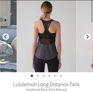 🍋 LULULEMON Long Distance Tank